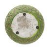 GREEK LEAF CEMENT FLOWER POT SET/2
