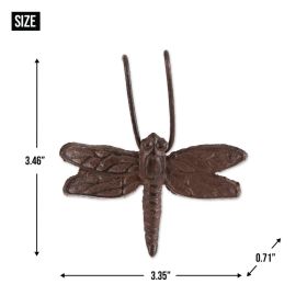 DRAGONFLY CAST IRON POT HANGER SET OF 4