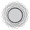 GEOMETRIC BLACK WALL MIRROR